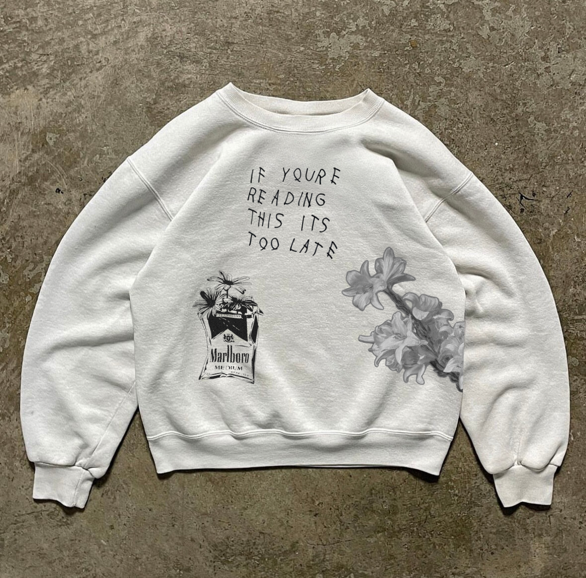 “flowered habits” Archive Heavy Weight Sweatshirt