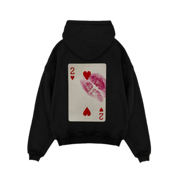 Playing Card Kisses Hiddn Hoodie