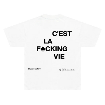 “Cest la vie” Over Sized Graphic Tee