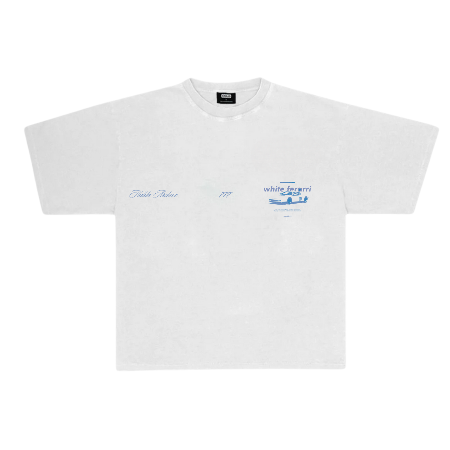 "White Ferrari" Hiddn Tee