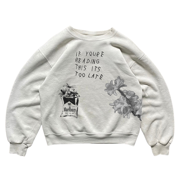 “flowered habits”  Archive Heavy Weight Sweatshirt