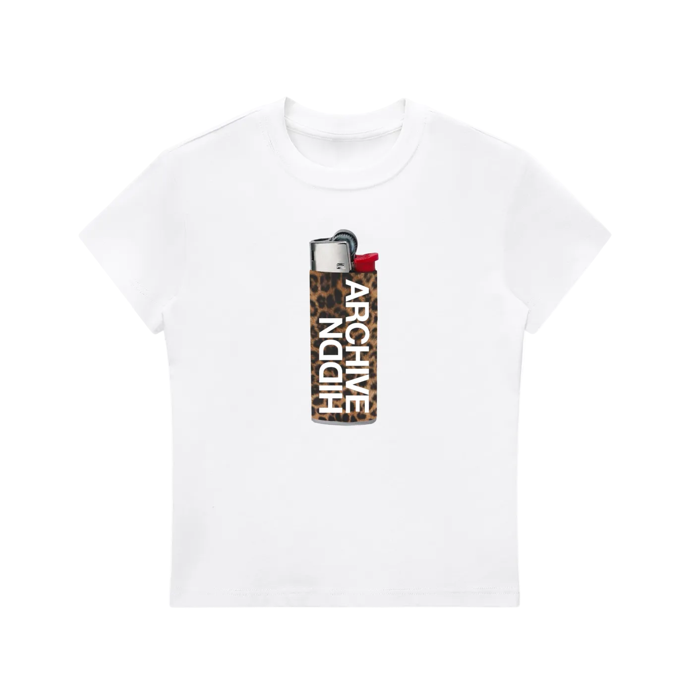 "Leopard Print Lighter" Hiddn Baby Tee