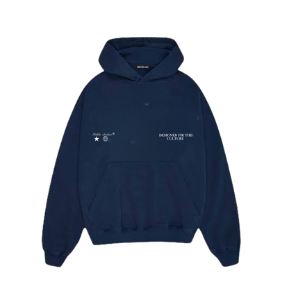 Hiddn “Cheetah Lighter” Navy Hoodie