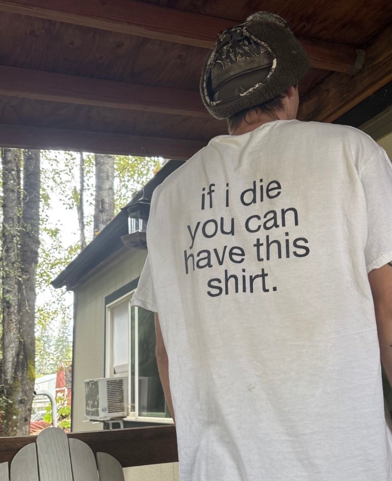 "If I die" Hiddn Tee.