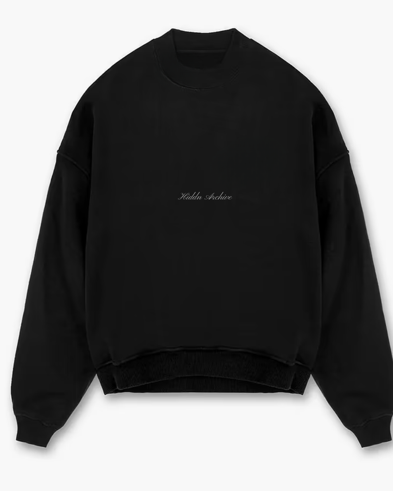 Hiddn Classic Black Sweatshirt.