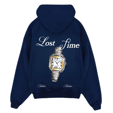 Hiddn “Lost Time” Heavy Weight Blue Hoodie