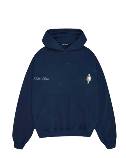 Hiddn “Lost Time” Heavy Weight Blue Hoodie