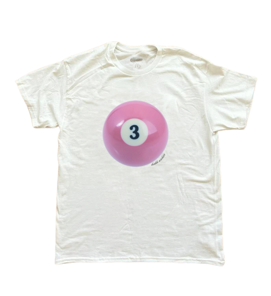 Pink 3 Ball Baby Tee