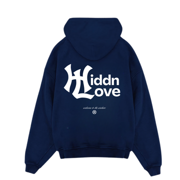 Yankees Hiddn Love Blue Heavy Weight Hoodie