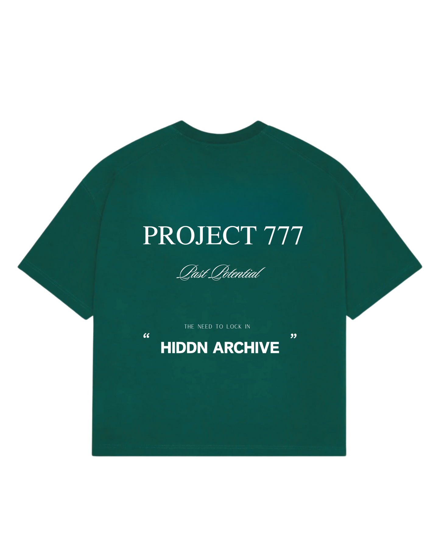 “Project 777” Tee Emerald Green