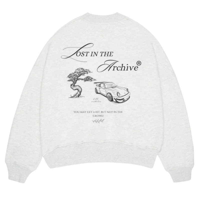 “Lost” Grey Statement Sweat Shirt