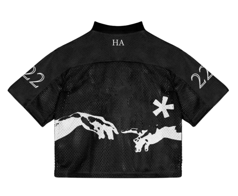 Hiddn Archive Cropped Varsity Jersey