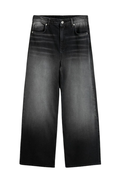 hiddn black baggy washed jeans
