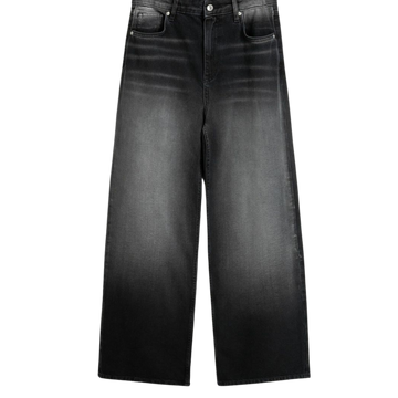 hiddn black baggy washed jeans