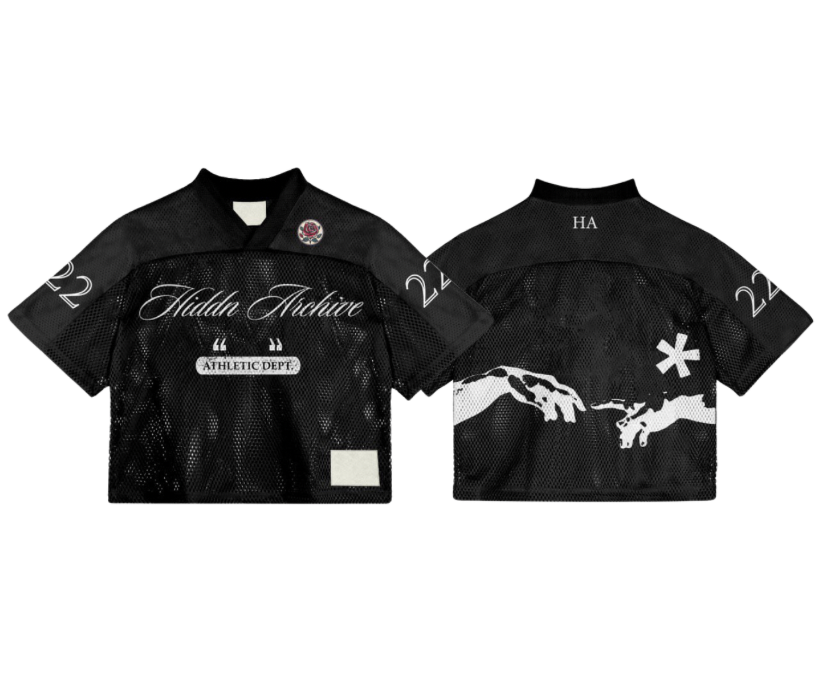 Hiddn Archive Cropped Varsity Jersey