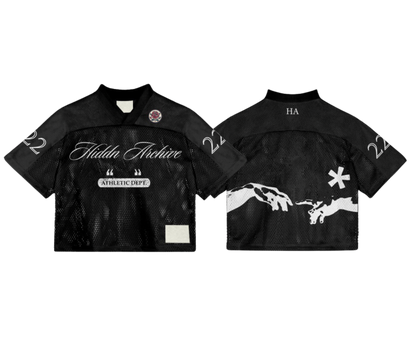 Hiddn Archive Cropped Varsity Jersey