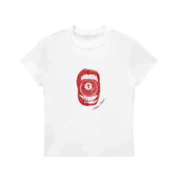“Red Luck” Hiddn Baby Tee
