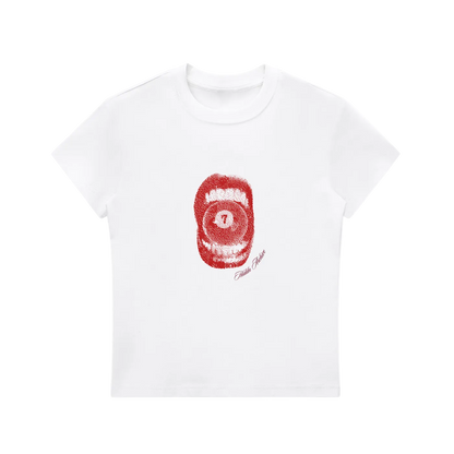 “Red Luck” Hiddn Baby Tee