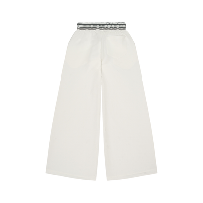 Hiddn Striped Waist Wide Leg Pants